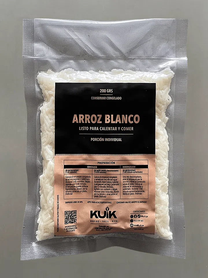 Arroz blanco 200 g.