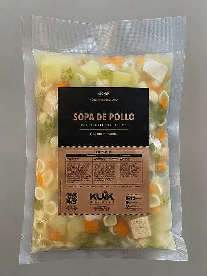 Sopa de pollo 600 g.